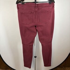 Gap 16R Leggings Jeggings Ruby Wine Maroon Skinny Leg Jeans Stretch Women's